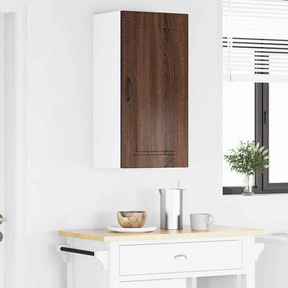 Kitchen Wall Cabinet Brown Oak 40 x 31 x 80 cm Engineered Wood