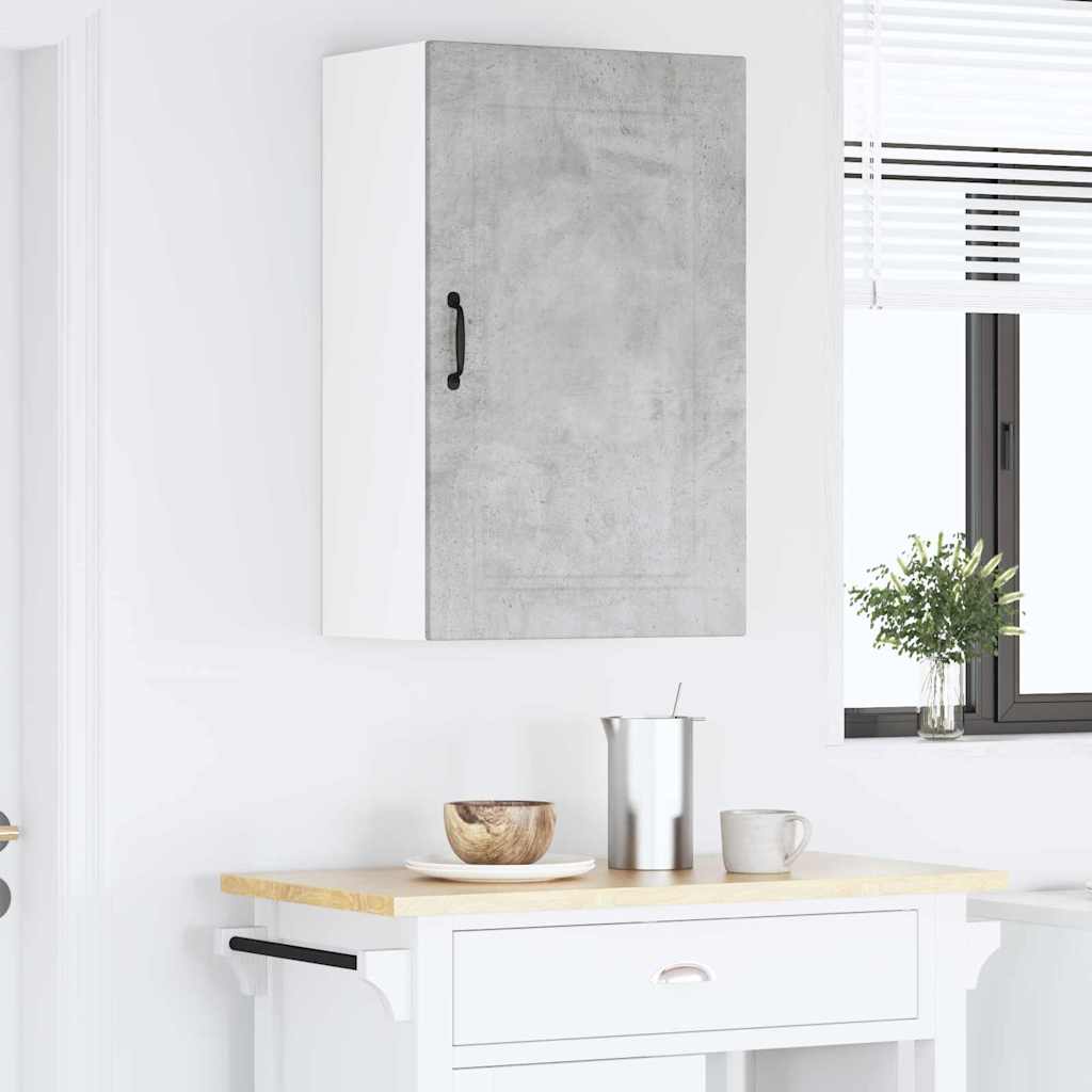 Kitchen Wall Cabinet with Shelf Concrete Grey 50 x 31 x 80 cm