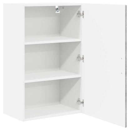 Kitchen Wall Cabinet with Shelf Concrete Grey 50 x 31 x 80 cm