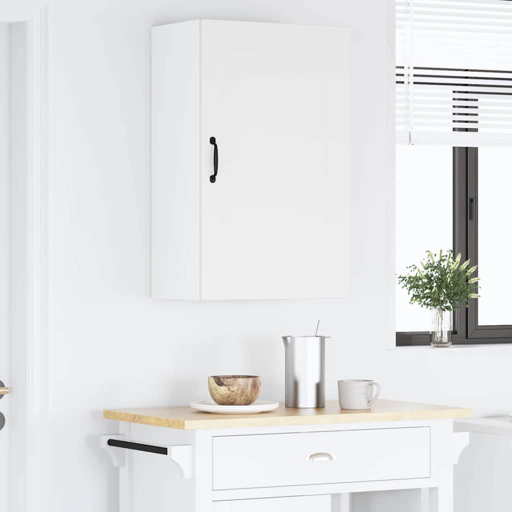 Kitchen Wall Cabinet with Door High Gloss White 50 x 31 x 80 cm