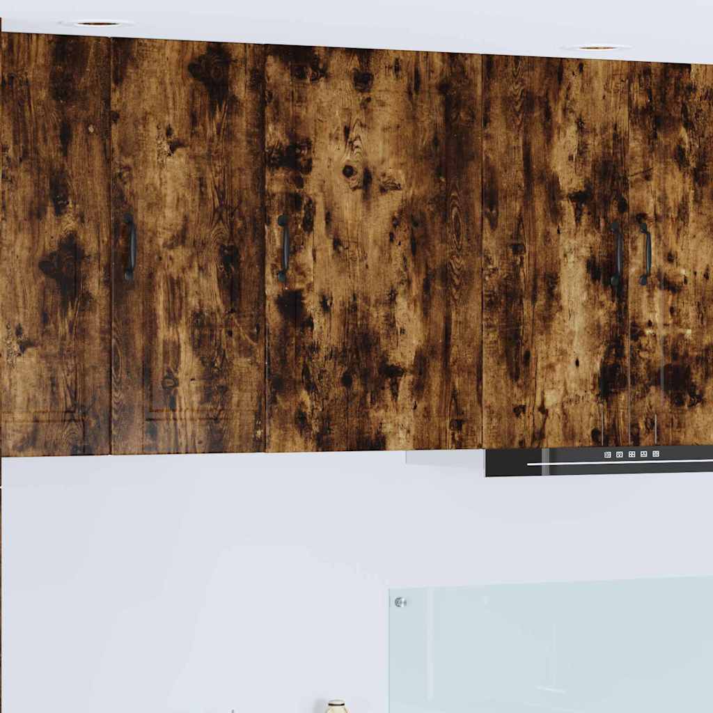Kitchen Wall Cabinet Smoked Oak 50 x 31 x 80 cm Engineered Wood