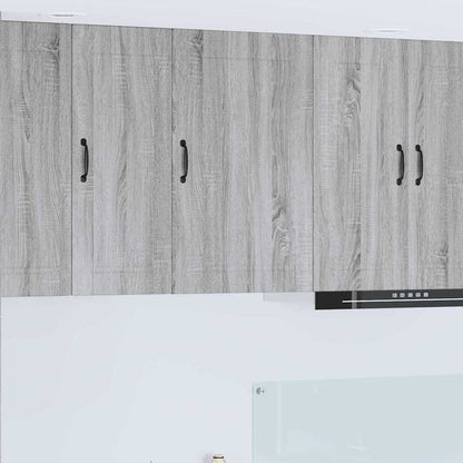 Kitchen Wall Cabinet with Shelf Grey Sonoma 50 x 31 x 80 cm