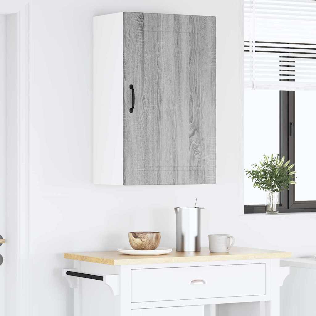 Kitchen Wall Cabinet with Shelf Grey Sonoma 50 x 31 x 80 cm