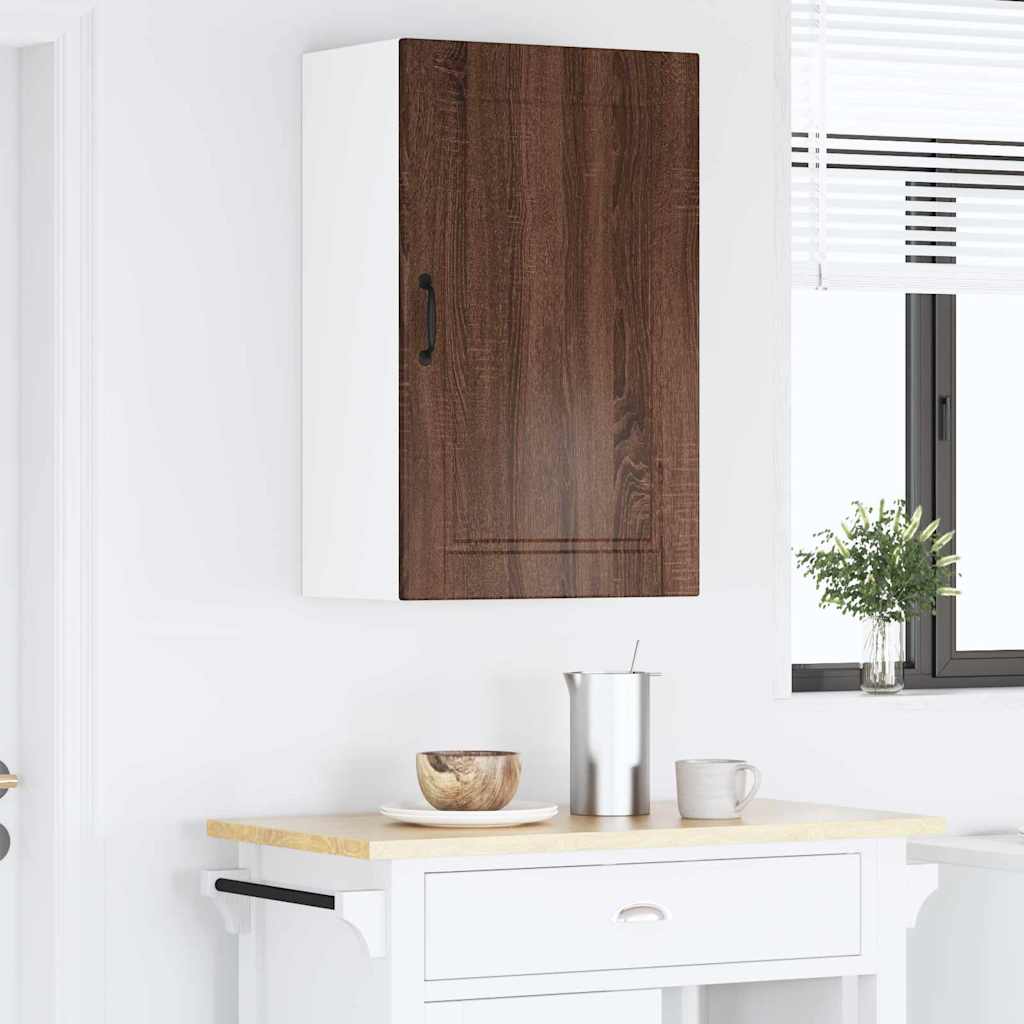 Kitchen Wall Cabinet Brown Oak 50 x 31 x 80 cm Engineered Wood