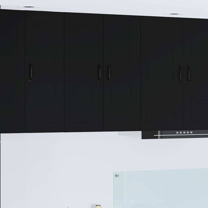 Kitchen Wall Cabinet Black 60 x 31 x 80 cm Engineered Wood