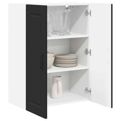 Kitchen Wall Cabinet Black 60 x 31 x 80 cm Engineered Wood
