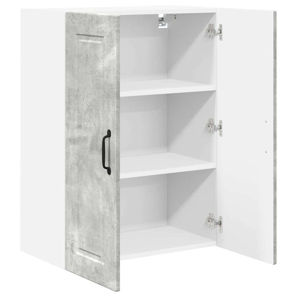 Kitchen Wall Cabinet with Shelf Concrete Grey 60 x 31 x 80 cm
