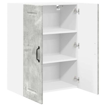Kitchen Wall Cabinet with Shelf Concrete Grey 60 x 31 x 80 cm