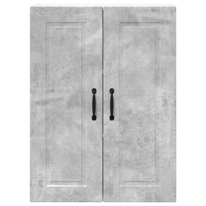 Kitchen Wall Cabinet with Shelf Concrete Grey 60 x 31 x 80 cm