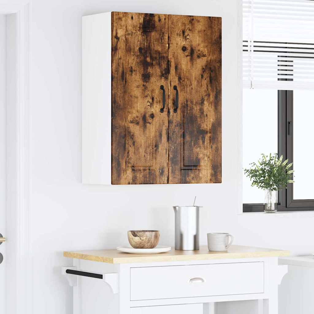 Kitchen Wall Cabinet Smoked Oak 60 x 31 x 80 cm Engineered Wood