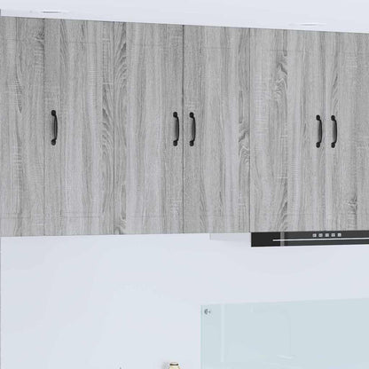 Kitchen Wall Cabinet with Shelf Grey Sonoma 60 x 31 x 80 cm