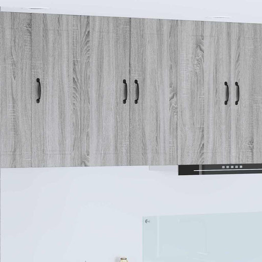 Kitchen Wall Cabinet with Shelf Grey Sonoma 60 x 31 x 80 cm