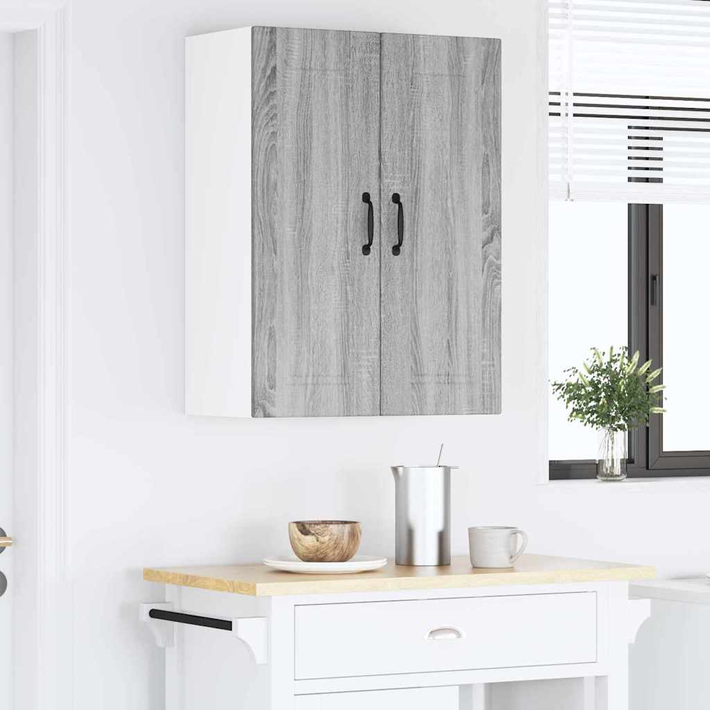 Kitchen Wall Cabinet with Shelf Grey Sonoma 60 x 31 x 80 cm