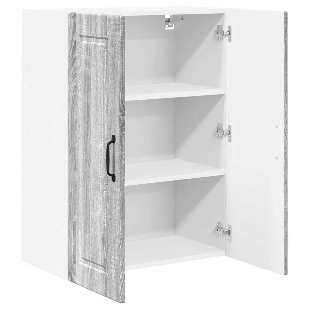 Kitchen Wall Cabinet with Shelf Grey Sonoma 60 x 31 x 80 cm