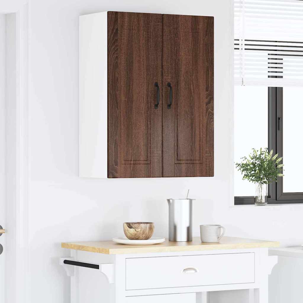 Kitchen Wall Cabinet Brown Oak 60 x 31 x 80 cm Engineered Wood