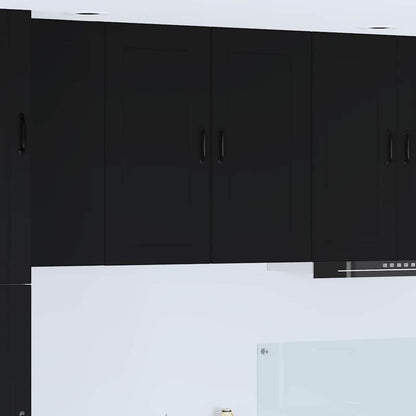 Kitchen Wall Cabinet Black 80 x 31 x 80 cm Engineered Wood