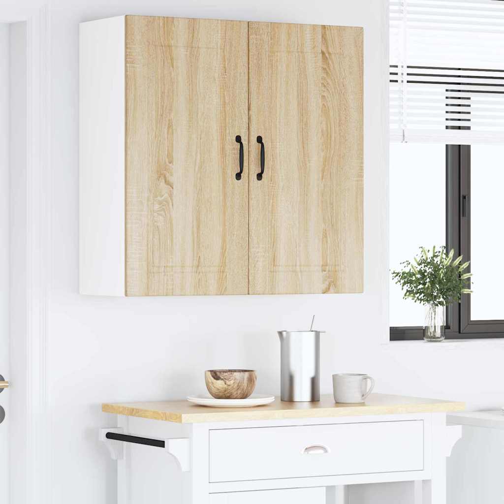 Kitchen Wall Cabinet Sonoma Oak 80 x 31 x 80 cm Engineered Wood