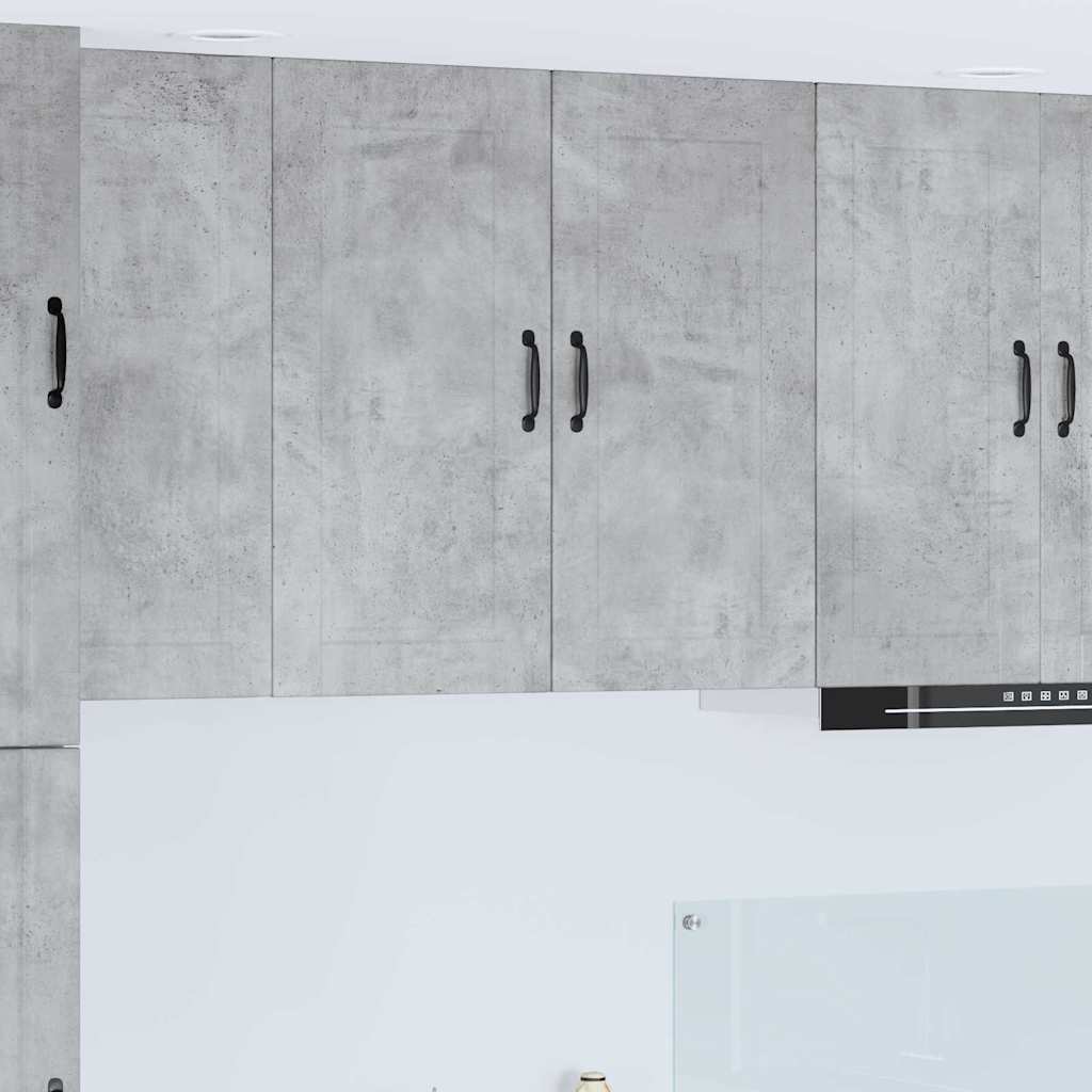Kitchen Wall Cabinet with Shelf Concrete Grey 80 x 31 x 80 cm