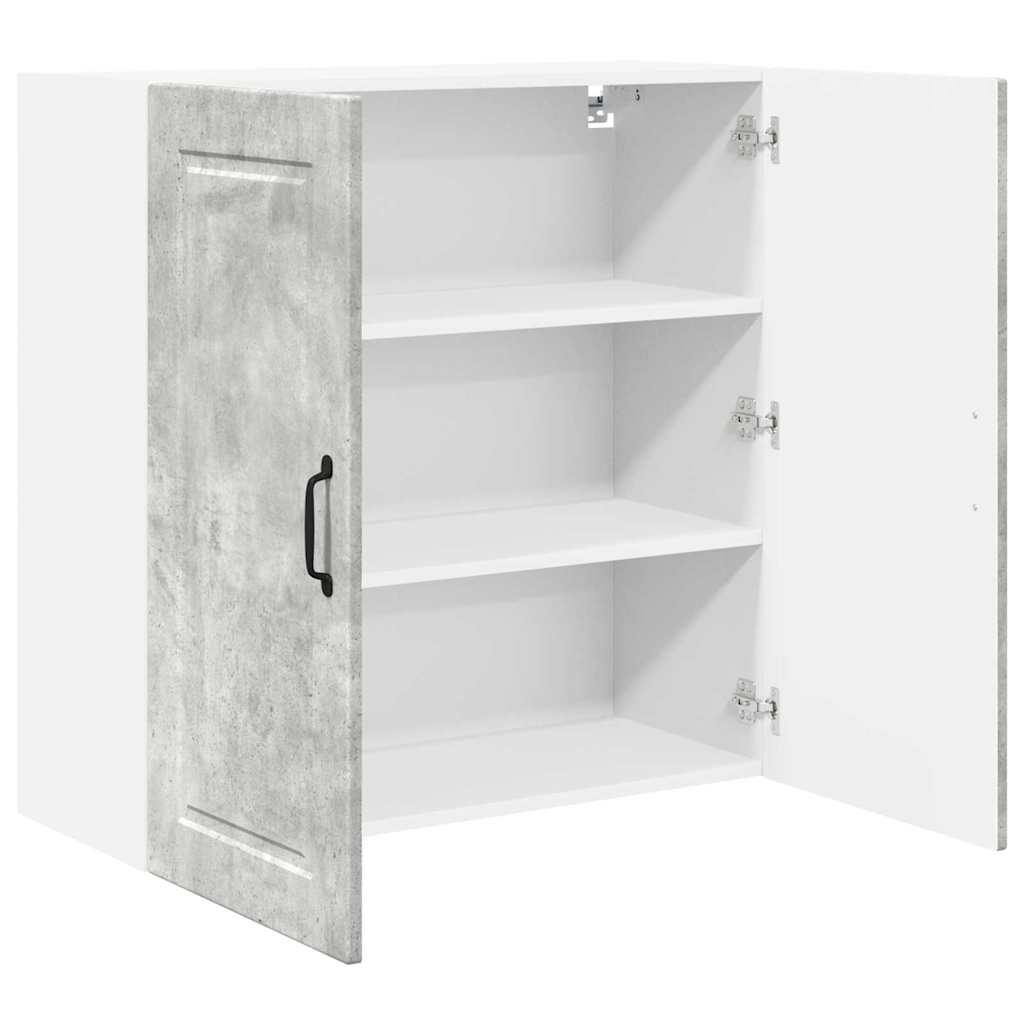 Kitchen Wall Cabinet with Shelf Concrete Grey 80 x 31 x 80 cm