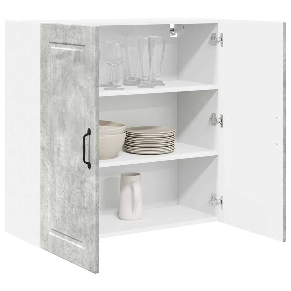Kitchen Wall Cabinet with Shelf Concrete Grey 80 x 31 x 80 cm