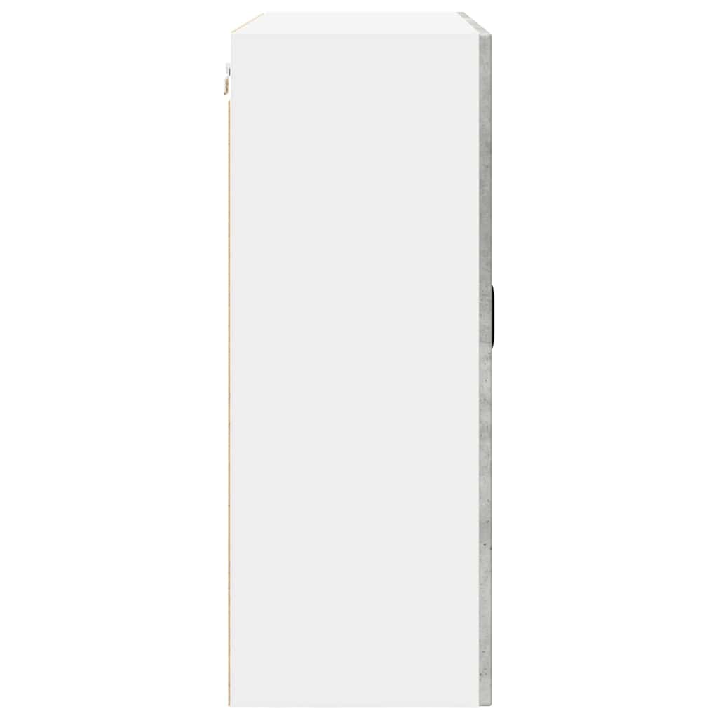 Kitchen Wall Cabinet with Shelf Concrete Grey 80 x 31 x 80 cm