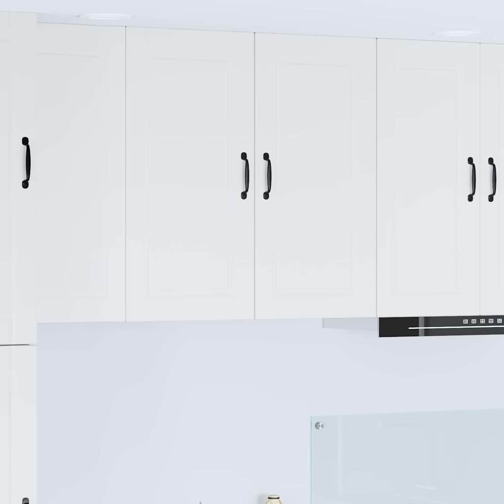 Kitchen Wall Cabinet with Door High Gloss White 80 x 31 x 80 cm