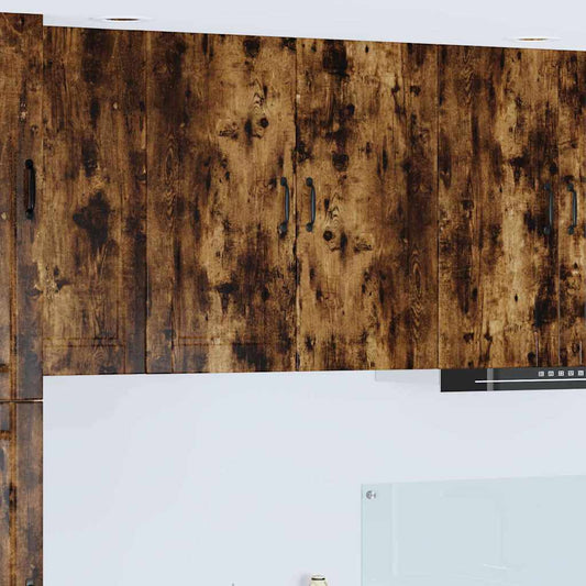 Kitchen Wall Cabinet Smoked Oak 80 x 31 x 80 cm Engineered Wood
