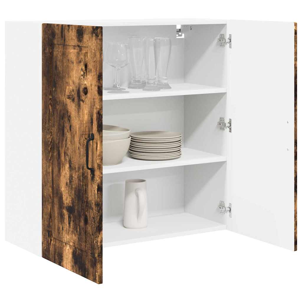 Kitchen Wall Cabinet Smoked Oak 80 x 31 x 80 cm Engineered Wood
