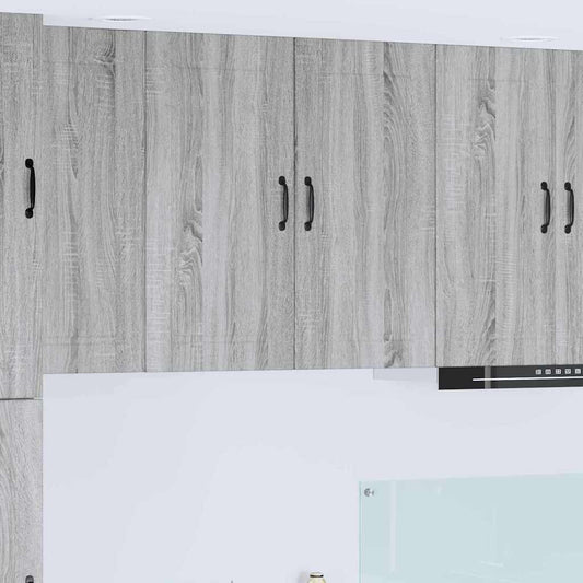 Kitchen Wall Cabinet with Shelf Grey Sonoma 80 x 31 x 80 cm