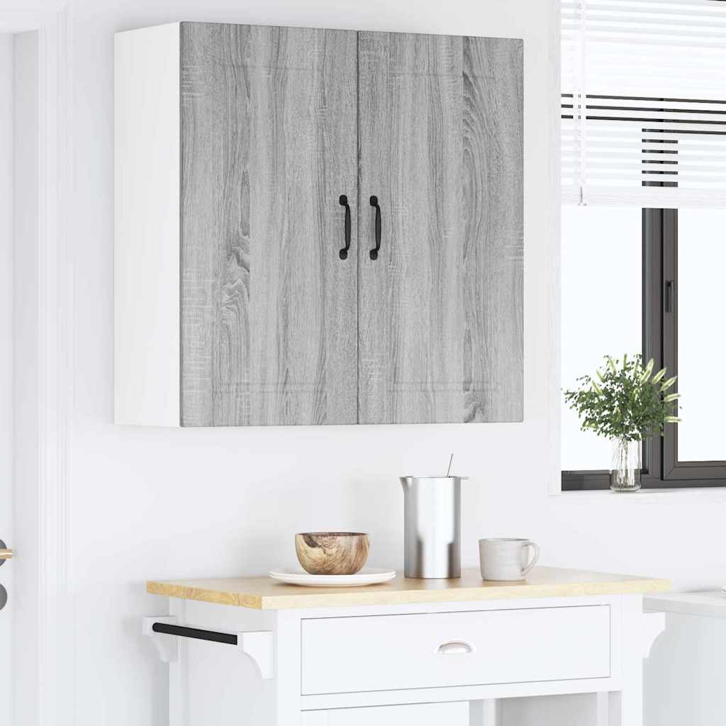 Kitchen Wall Cabinet with Shelf Grey Sonoma 80 x 31 x 80 cm