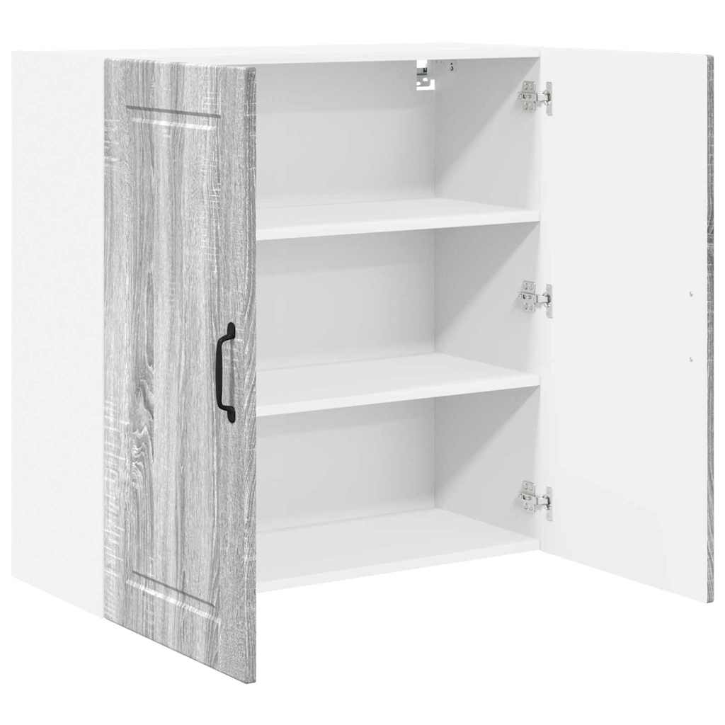 Kitchen Wall Cabinet with Shelf Grey Sonoma 80 x 31 x 80 cm