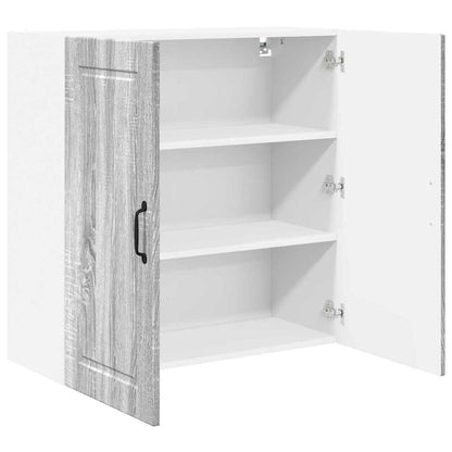 Kitchen Wall Cabinet with Shelf Grey Sonoma 80 x 31 x 80 cm