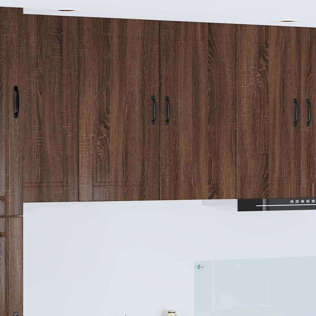 Kitchen Wall Cabinet Brown Oak 80 x 31 x 80 cm Engineered Wood
