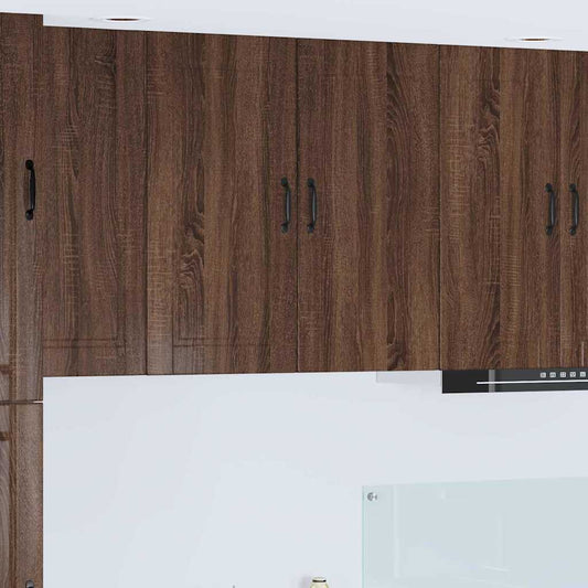 Kitchen Wall Cabinet Brown Oak 80 x 31 x 80 cm Engineered Wood
