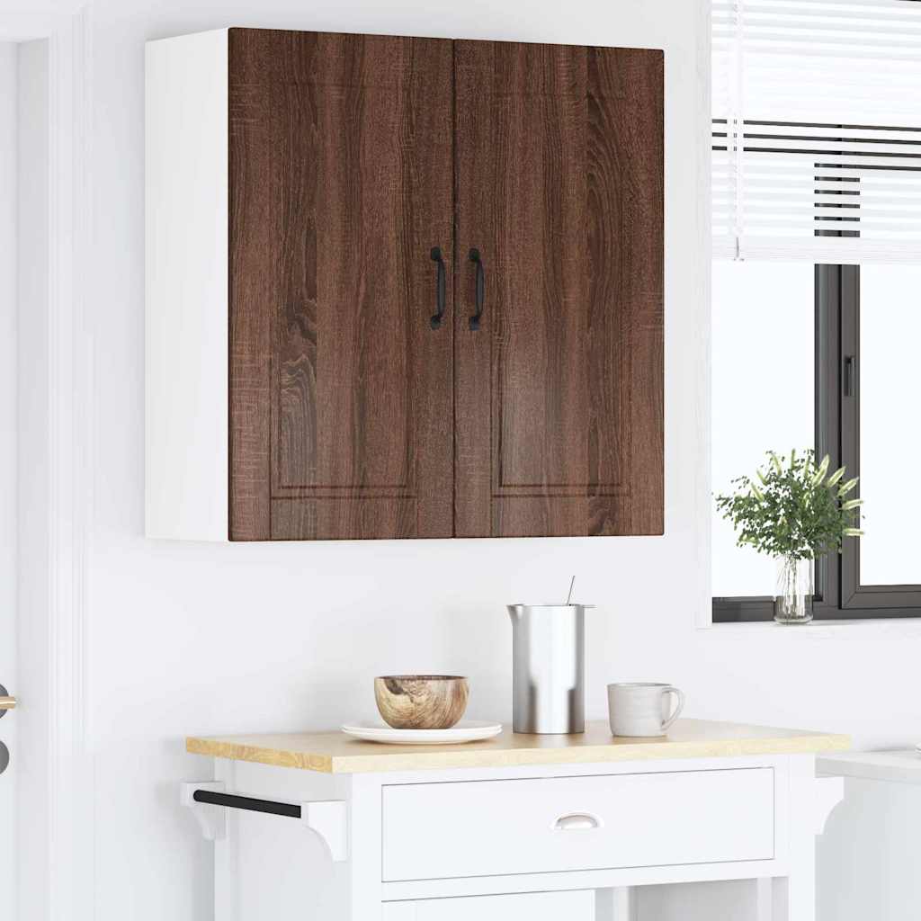 Kitchen Wall Cabinet Brown Oak 80 x 31 x 80 cm Engineered Wood
