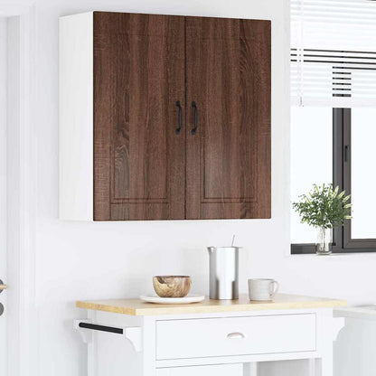 Kitchen Wall Cabinet Brown Oak 80 x 31 x 80 cm Engineered Wood