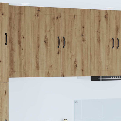 Kitchen Wall Cabinet with Shelf Artisan Oak 80 x 31 x 80 cm