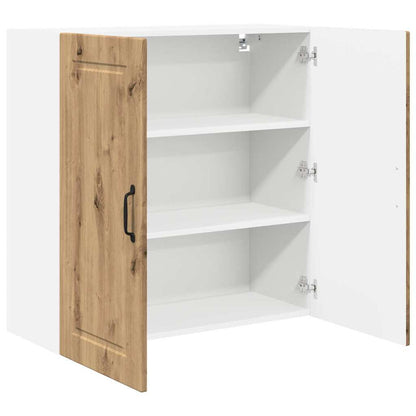 Kitchen Wall Cabinet with Shelf Artisan Oak 80 x 31 x 80 cm