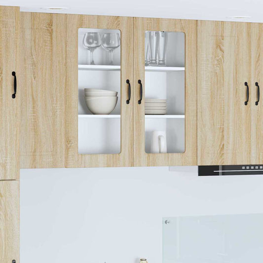 Kitchen Wall Cabinet Sonoma Oak 80 x 31 x 80 cm Engineered Wood
