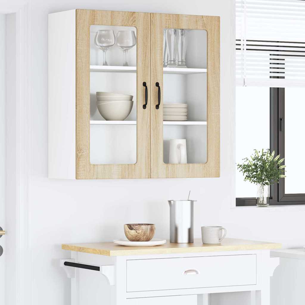 Kitchen Wall Cabinet Sonoma Oak 80 x 31 x 80 cm Engineered Wood
