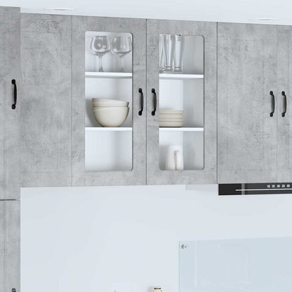 Kitchen Wall Cabinet with Shelf Concrete Grey 80 x 31 x 80 cm