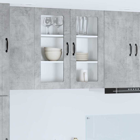 Kitchen Wall Cabinet with Shelf Concrete Grey 80 x 31 x 80 cm