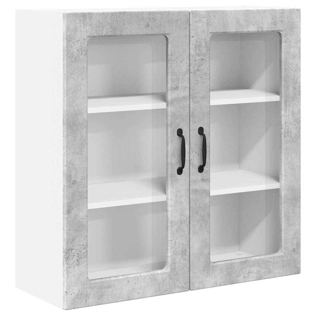 Kitchen Wall Cabinet with Shelf Concrete Grey 80 x 31 x 80 cm