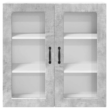 Kitchen Wall Cabinet with Shelf Concrete Grey 80 x 31 x 80 cm