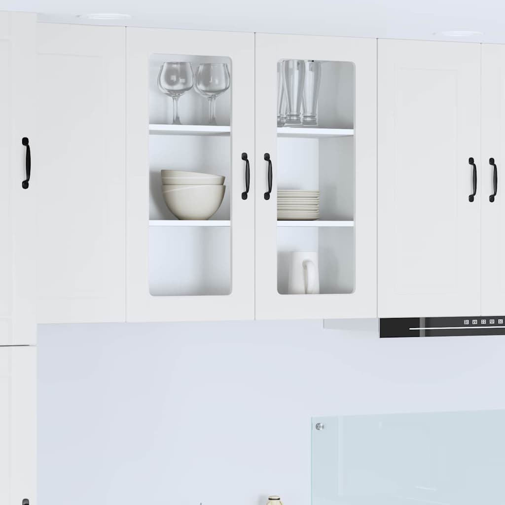 Kitchen Wall Cabinet with Door High Gloss White 80 x 31 x 80 cm