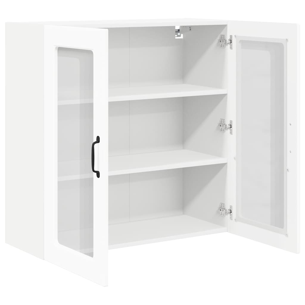 Kitchen Wall Cabinet with Door High Gloss White 80 x 31 x 80 cm