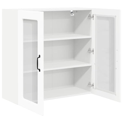 Kitchen Wall Cabinet with Door High Gloss White 80 x 31 x 80 cm