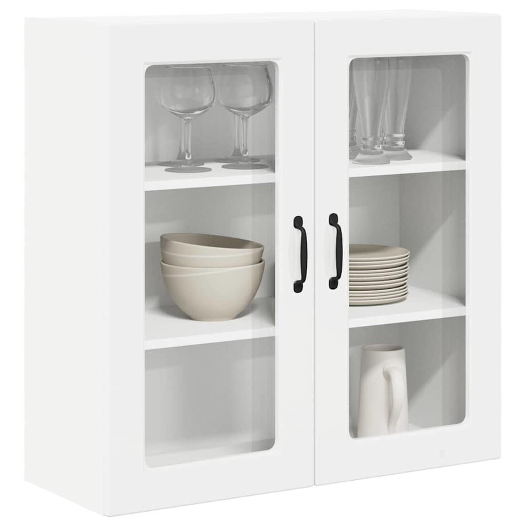 Kitchen Wall Cabinet with Door High Gloss White 80 x 31 x 80 cm