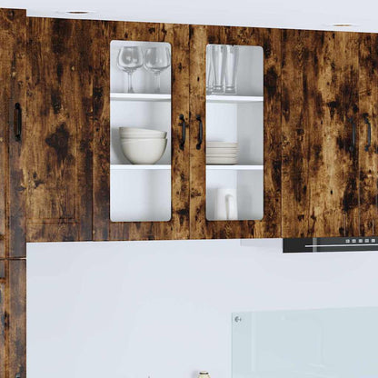 Kitchen Wall Cabinet Smoked Oak 80 x 31 x 80 cm Engineered Wood