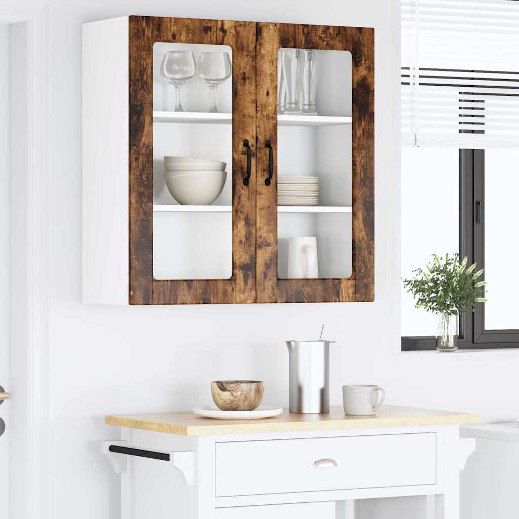 Kitchen Wall Cabinet Smoked Oak 80 x 31 x 80 cm Engineered Wood